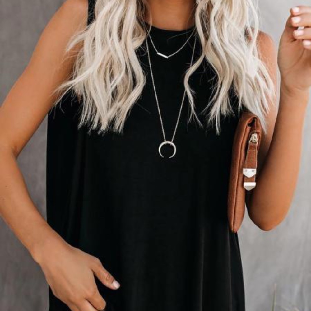 Black When In Doubt Relaxed Tank Top